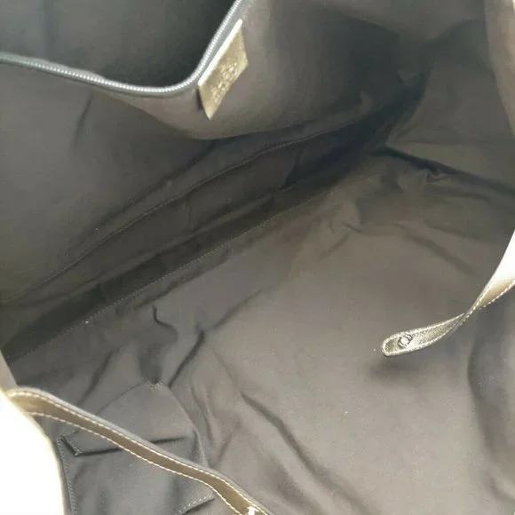 Gucci Tote Bag GG Canvas Light Brown Silk Satin - Picture 8 of 16